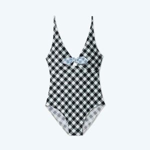 Summersalt Gingham Jetsetter One-Piece Swimsuit - 10